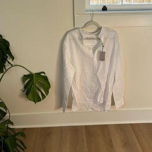 NWT Men’s linen long sleeve shirt